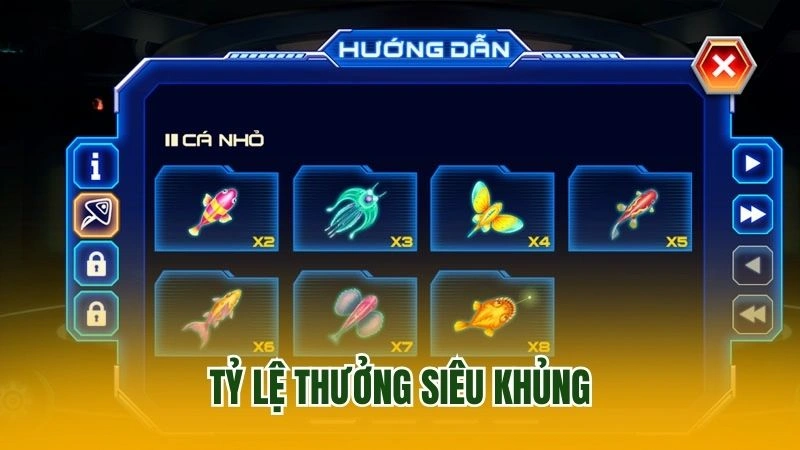 Tỷ lệ thưởng siêu khủng